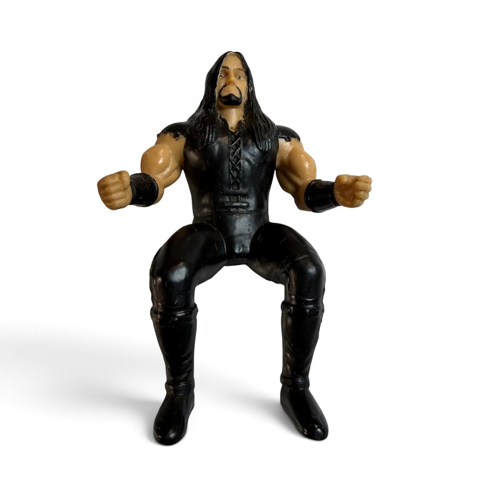 Vintage 1997 Jakks Pacific WWF Undertaker Bone Crunching Thumb Wrestler Titan